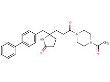 5-[3-(4-acetyl-1-piperazinyl)-3-oxopropyl]-5-(4-biphenylylmethyl)-2-pyrrolidinone