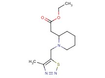ethyl {1-[(4-methyl-1,2,3-thiadiazol-5-yl)methyl]-2-piperidinyl}acetate