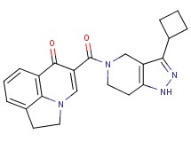 5-[(3-cyclobutyl-1,4,6,7-tetrahydro-5H-pyrazolo[4,3-c]pyridin-5-yl)carbonyl]-1,2-dihydro-6H-pyrrolo[3,2,1-ij]quinolin-6-one