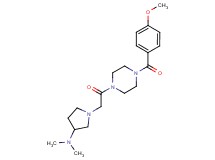 1-{2-[4-(4-methoxybenzoyl)-1-piperazinyl]-2-oxoethyl}-N,N-dimethyl-3-pyrrolidinamine