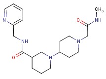 1'-[2-(methylamino)-2-oxoethyl]-N-(pyridin-2-ylmethyl)-1,4'-bipiperidine-3-carboxamide