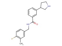 N-(4-fluoro-3-methylbenzyl)-3-(3-pyrrolidinyl)benzamide hydrochloride