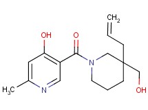 5-{[3-allyl-3-(hydroxymethyl)-1-piperidinyl]carbonyl}-2-methyl-4-pyridinol