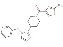 3-[(2-{1-[(5-methyl-3-thienyl)carbonyl]-4-piperidinyl}-1H-imidazol-1-yl)methyl]pyridine
