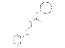 2-azepan-1-yl-N-[2-(pyridin-3-ylamino)ethyl]acetamide