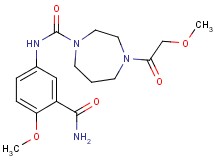 N-[3-(aminocarbonyl)-4-methoxyphenyl]-4-(methoxyacetyl)-1,4-diazepane-1-carboxamide