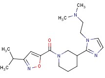 2-(2-{1-[(3-isopropylisoxazol-5-yl)carbonyl]piperidin-3-yl}-1H-imidazol-1-yl)-N,N-dimethylethanamine