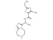 2-ethyl-4-methyl-N-[1-(6,7,8,9-tetrahydro-5H-[1,2,4]triazolo[4,3-d][1,4]diazepin-3-yl)ethyl]-1,3-oxazole-5-carboxamide