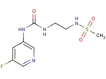 N-[2-({[(5-fluoropyridin-3-yl)amino]carbonyl}amino)ethyl]methanesulfonamide