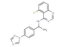 5-fluoro-N-{1-[4-(1H-1,2,4-triazol-1-yl)phenyl]ethyl}quinazolin-4-amine