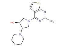 (3S*,4S*)-1-(2-methylthieno[2,3-d]pyrimidin-4-yl)-4-piperidin-1-ylpyrrolidin-3-ol