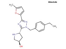 (3R,5S)-5-[1-(4-ethylbenzyl)-3-(5-methyl-2-furyl)-1H-1,2,4-triazol-5-yl]pyrrolidin-3-ol