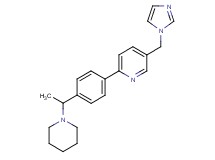 5-(1H-imidazol-1-ylmethyl)-2-[4-(1-piperidin-1-ylethyl)phenyl]pyridine