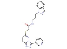 N-[3-(1H-indazol-1-yl)propyl]-2-{[3-(3-pyridinyl)[1,2,4]triazolo[4,3-b]pyridazin-6-yl]thio}acetamide