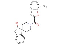 1'-[(7-methyl-1-benzofuran-2-yl)carbonyl]-2,3-dihydrospiro[indene-1,4'-piperidin]-2-ol