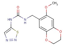 N-[(7-methoxy-2,3-dihydro-1,4-benzodioxin-6-yl)methyl]-N'-1,2,3-thiadiazol-5-ylurea