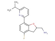 1-[4-fluoro-7-(6-isopropylpyridin-2-yl)-2,3-dihydro-1-benzofuran-2-yl]methanamine