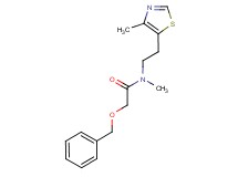 2-(benzyloxy)-N-methyl-N-[2-(4-methyl-1,3-thiazol-5-yl)ethyl]acetamide