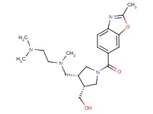 {(3R*,4R*)-4-{[[2-(dimethylamino)ethyl](methyl)amino]methyl}-1-[(2-methyl-1,3-benzoxazol-6-yl)carbonyl]pyrrolidin-3-yl}methanol