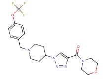 4-[(1-{1-[4-(trifluoromethoxy)benzyl]-4-piperidinyl}-1H-1,2,3-triazol-4-yl)carbonyl]morpholine