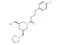 [(3R*,5R*)-1-[4-(4-chlorophenyl)butanoyl]-5-(pyrrolidin-1-ylmethyl)piperidin-3-yl]methanol