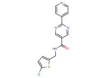 N-[(5-chloro-2-thienyl)methyl]-2-(4-pyridinyl)-5-pyrimidinecarboxamide