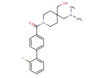 {4-[(dimethylamino)methyl]-1-[(2'-fluorobiphenyl-4-yl)carbonyl]piperidin-4-yl}methanol