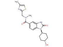 1-(trans-4-hydroxycyclohexyl)-N-methyl-N-[(4-methyl-1,3-thiazol-2-yl)methyl]-2-oxo-2,3-dihydro-1H-benzimidazole-5-carboxamide