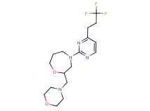 2-(morpholin-4-ylmethyl)-4-[4-(3,3,3-trifluoropropyl)pyrimidin-2-yl]-1,4-oxazepane