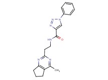 N-[2-(4-methyl-6,7-dihydro-5H-cyclopenta[d]pyrimidin-2-yl)ethyl]-1-phenyl-1H-1,2,3-triazole-4-carboxamide