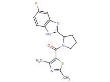 2-{1-[(2,4-dimethyl-1,3-thiazol-5-yl)carbonyl]-2-pyrrolidinyl}-5-fluoro-1H-benzimidazole