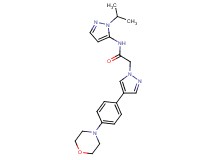 N-(1-isopropyl-1H-pyrazol-5-yl)-2-[4-(4-morpholin-4-ylphenyl)-1H-pyrazol-1-yl]acetamide