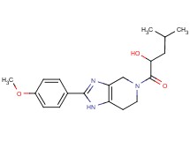 1-[2-(4-methoxyphenyl)-1,4,6,7-tetrahydro-5H-imidazo[4,5-c]pyridin-5-yl]-4-methyl-1-oxopentan-2-ol