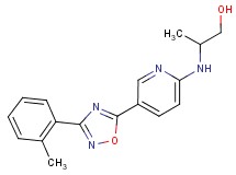 2-({5-[3-(2-methylphenyl)-1,2,4-oxadiazol-5-yl]pyridin-2-yl}amino)propan-1-ol