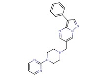 3-phenyl-6-[(4-pyrimidin-2-ylpiperazin-1-yl)methyl]pyrazolo[1,5-a]pyrimidine