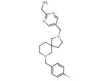 2-[(2-ethyl-5-pyrimidinyl)methyl]-7-(4-fluorobenzyl)-2,7-diazaspiro[4.5]decane