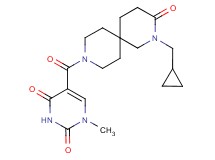 5-{[2-(cyclopropylmethyl)-3-oxo-2,9-diazaspiro[5.5]undec-9-yl]carbonyl}-1-methylpyrimidine-2,4(1H,3H)-dione