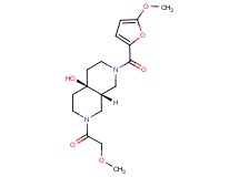 (4aS*,8aS*)-2-(methoxyacetyl)-7-(5-methoxy-2-furoyl)octahydro-2,7-naphthyridin-4a(2H)-ol