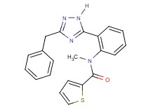 N-[2-(3-benzyl-1H-1,2,4-triazol-5-yl)phenyl]-N-methylthiophene-2-carboxamide