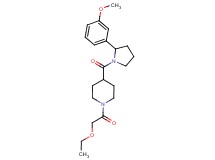 1-(ethoxyacetyl)-4-{[2-(3-methoxyphenyl)-1-pyrrolidinyl]carbonyl}piperidine