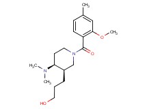 3-[(3R*,4S*)-4-(dimethylamino)-1-(2-methoxy-4-methylbenzoyl)piperidin-3-yl]propan-1-ol