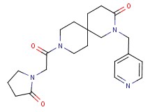 9-[(2-oxopyrrolidin-1-yl)acetyl]-2-(pyridin-4-ylmethyl)-2,9-diazaspiro[5.5]undecan-3-one