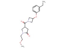 4-{[3-(3-ethylphenoxy)-1-azetidinyl]carbonyl}-1-(2-methoxyethyl)-2-pyrrolidinone
