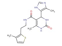 6-methyl-4-(4-methyl-1H-imidazol-5-yl)-N-[2-(3-methyl-2-thienyl)ethyl]-2-oxo-1,2,3,4-tetrahydropyrimidine-5-carboxamide