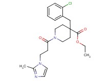 ethyl 4-(2-chlorobenzyl)-1-[3-(2-methyl-1H-imidazol-1-yl)propanoyl]-4-piperidinecarboxylate