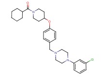 1-(3-chlorophenyl)-4-(4-{[1-(cyclohexylcarbonyl)-4-piperidinyl]oxy}benzyl)piperazine