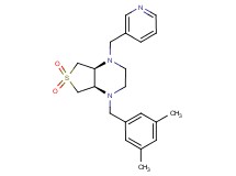 (4aS*,7aR*)-1-(3,5-dimethylbenzyl)-4-(3-pyridinylmethyl)octahydrothieno[3,4-b]pyrazine 6,6-dioxide