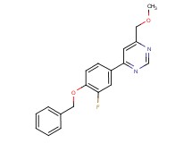 4-[4-(benzyloxy)-3-fluorophenyl]-6-(methoxymethyl)pyrimidine
