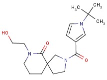 2-[(1-tert-butyl-1H-pyrrol-3-yl)carbonyl]-7-(2-hydroxyethyl)-2,7-diazaspiro[4.5]decan-6-one