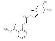 (3aR*,5R*,6S*,7aS*)-2-[(2-sec-butylphenoxy)acetyl]octahydro-1H-isoindole-5,6-diol